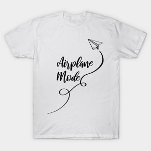 Airplane mode illustration black T-Shirt